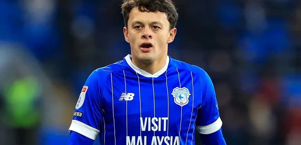 Player wearing blue kit during match