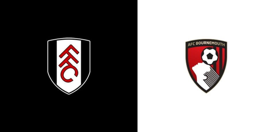 Logos of Fulham FC and AFC Bournemouth