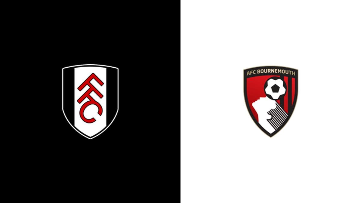 Logos of Fulham FC and AFC Bournemouth