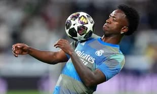 Player controlling ball during training session