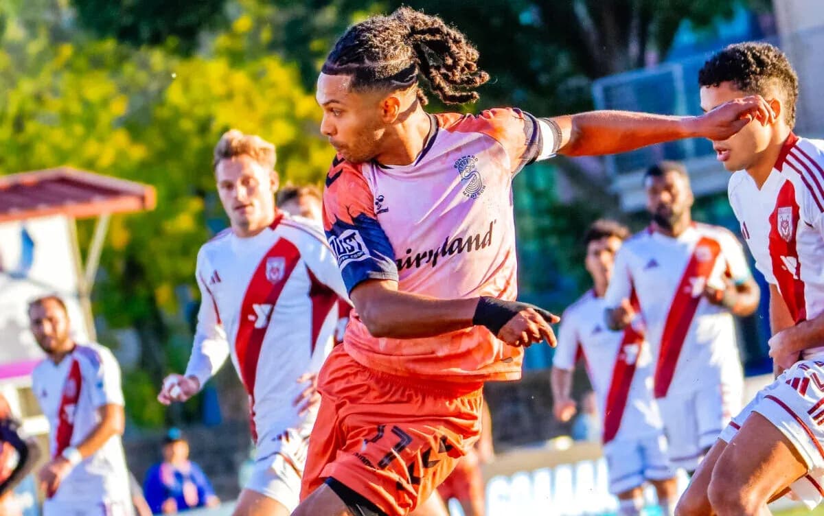 Indy Eleven player in action during match