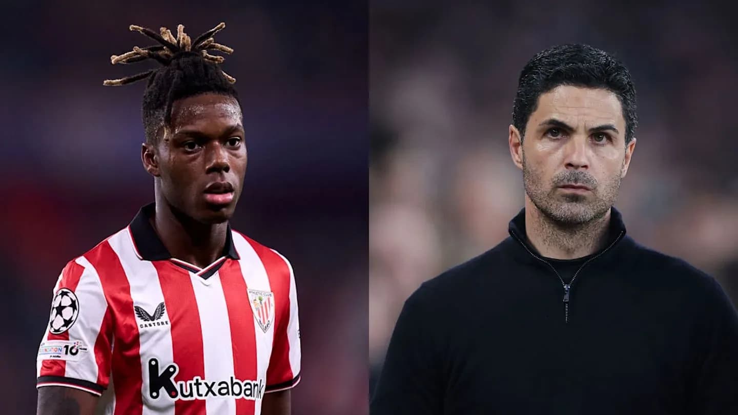 Athletic Bilbao player and manager on the sidelines