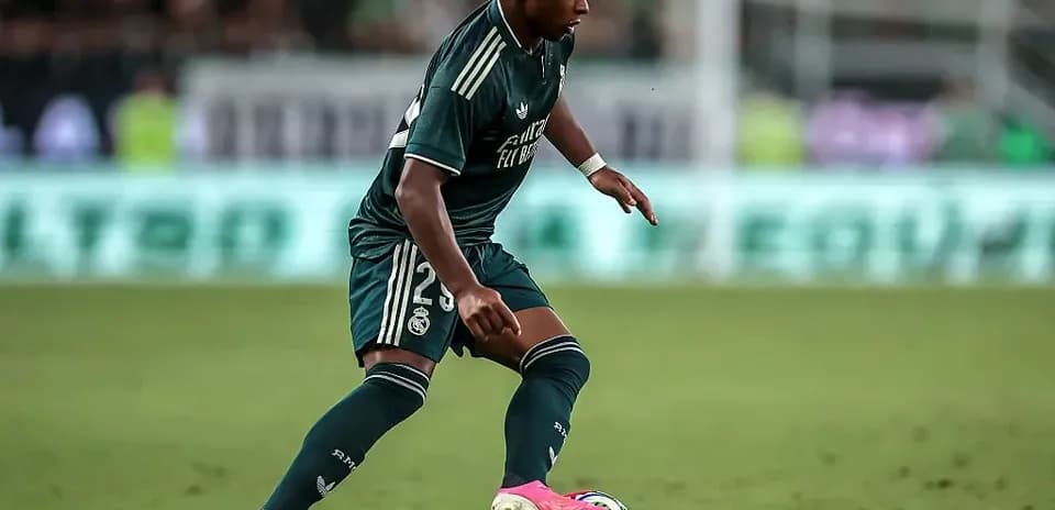 Player dribbling the ball during a match