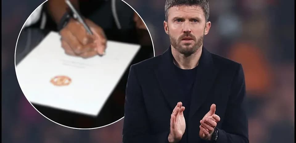 Manager applauding during match with contract signing in background