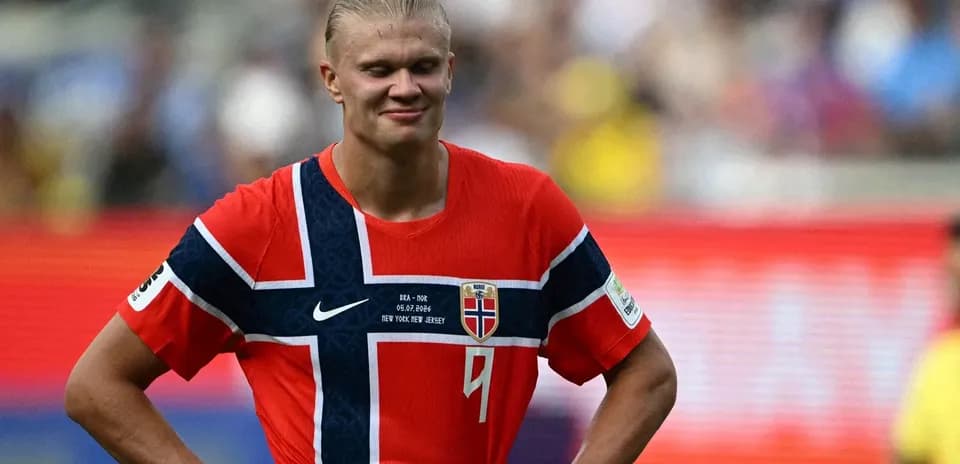 Player wearing Norway jersey during a match