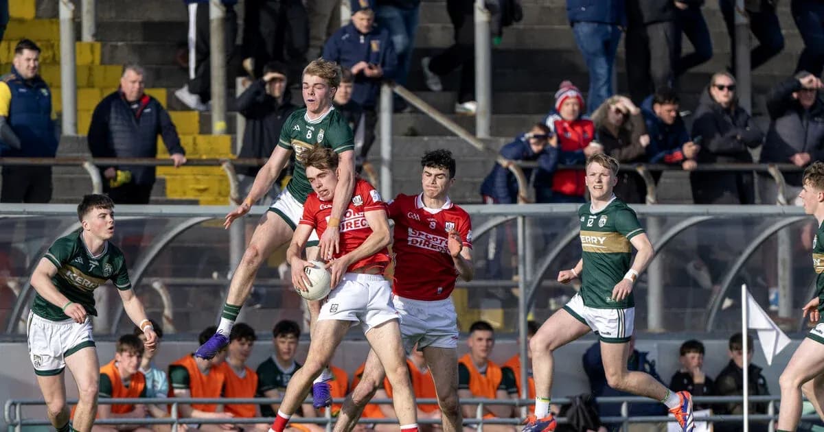 Players contesting for the ball during a match