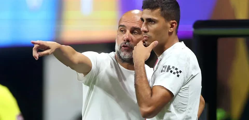 Coach discussing strategy with player during match