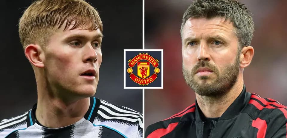 Two football figures with Manchester United logo