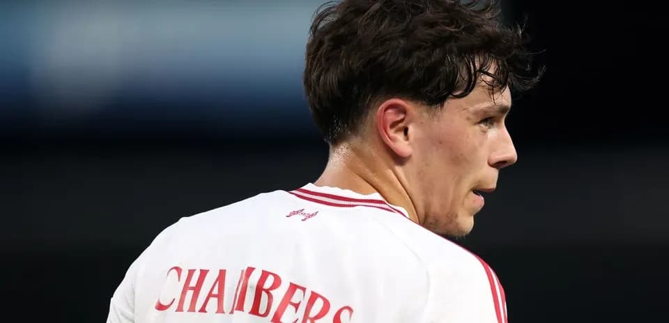 Player wearing a jersey with 'CHAMBERS' on back