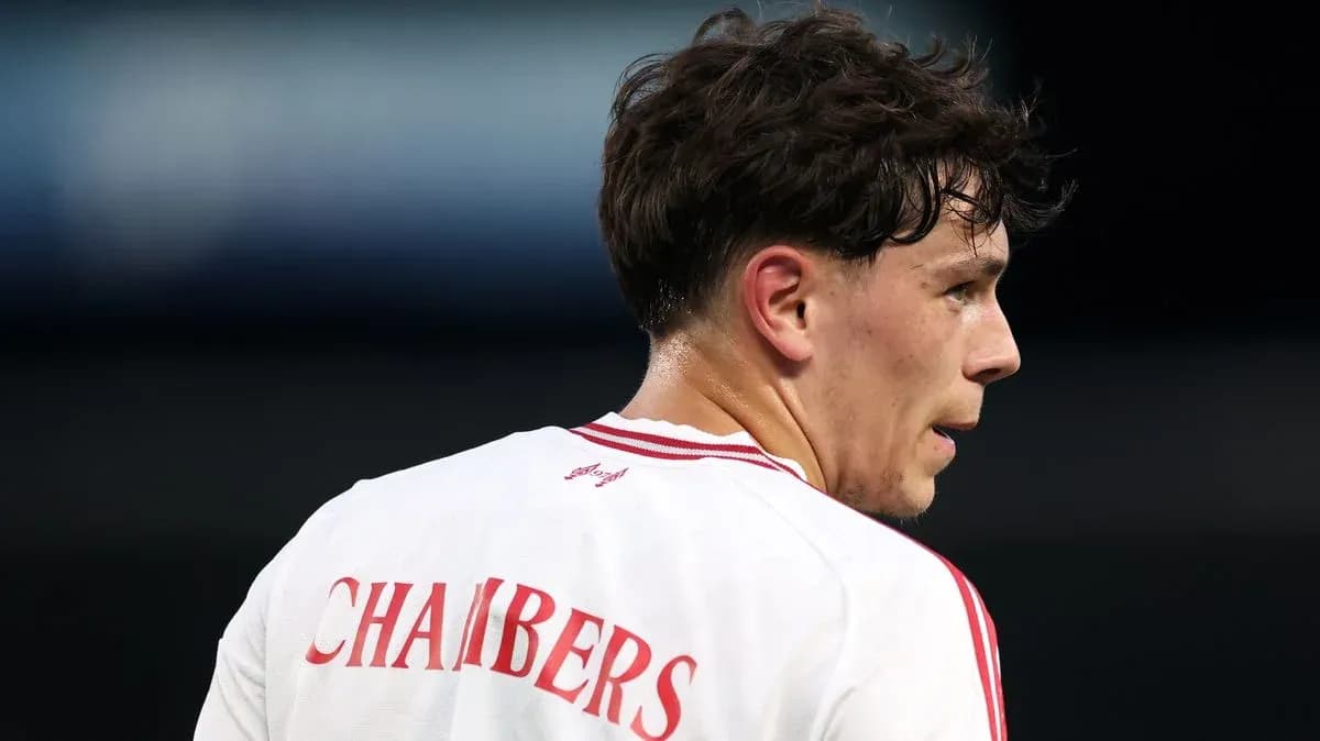Player wearing a jersey with 'CHAMBERS' on back
