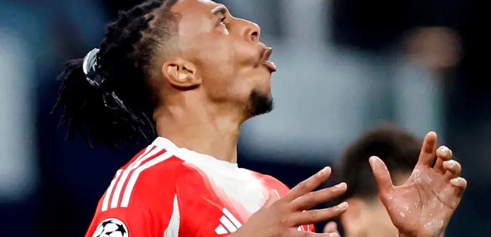 Player celebrating during UEFA Champions League match