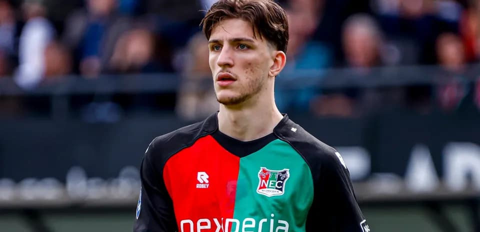 Player in NEC Nijmegen kit during match