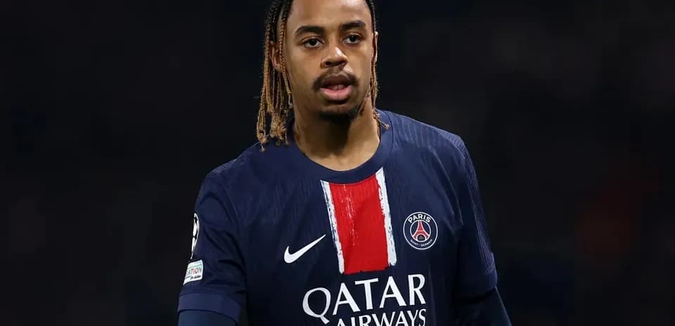 Player in Paris Saint-Germain jersey during match