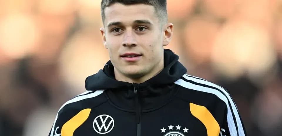 Player in Germany national team training jacket