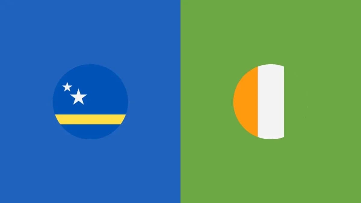 Flags of Curaçao and Ivory Coast side by side