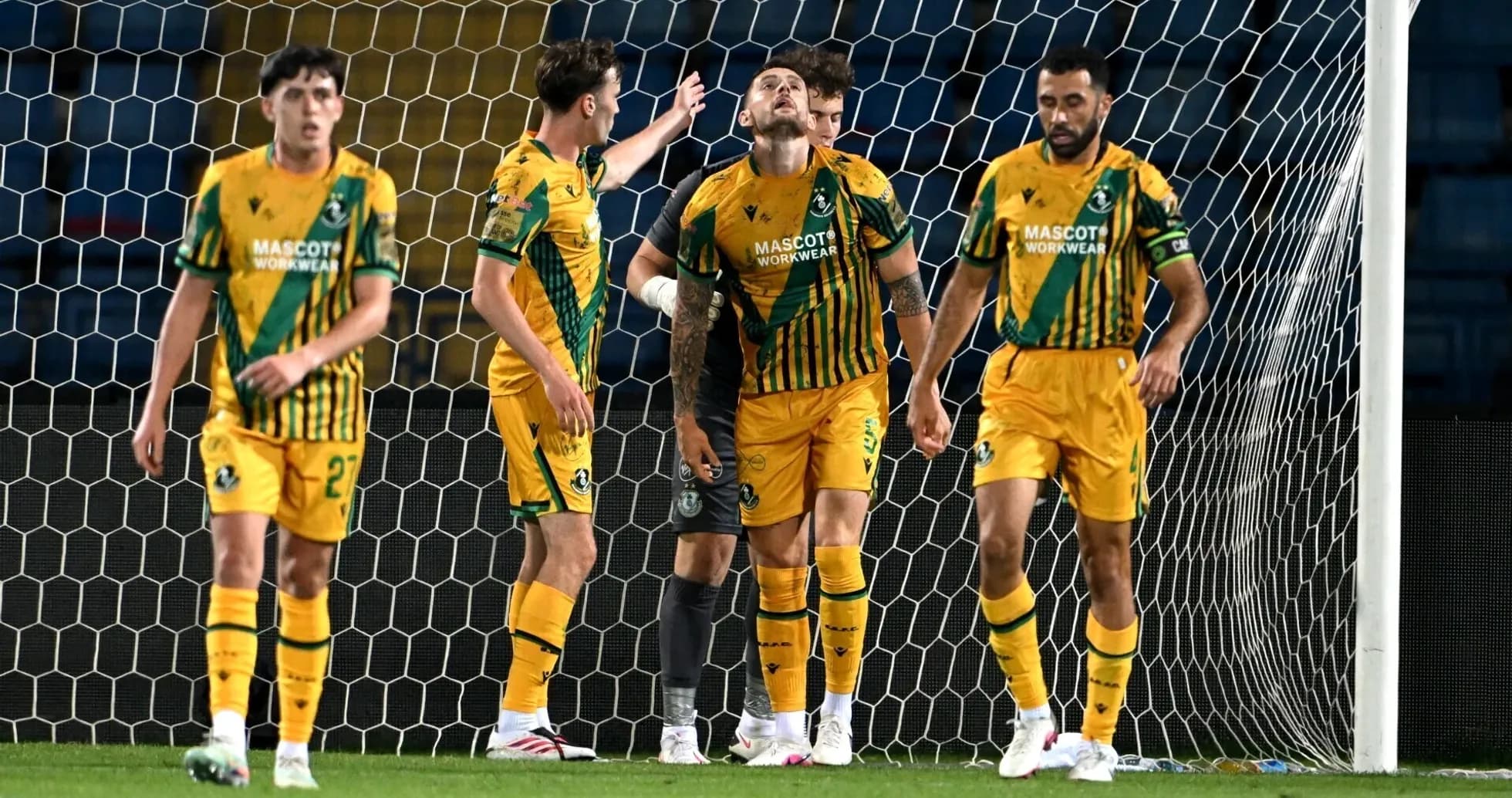 Shamrock Rovers players celebrating a goal