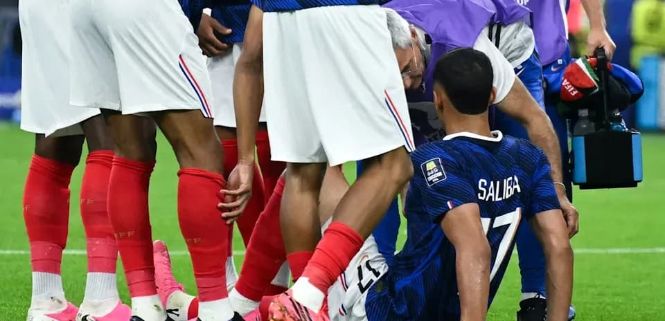 Player receiving medical attention during match