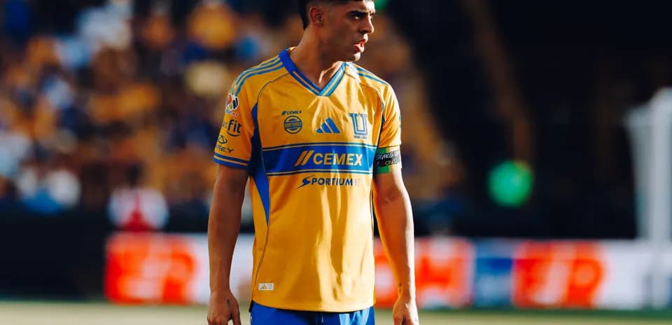 Tigres UANL player during Liga MX match