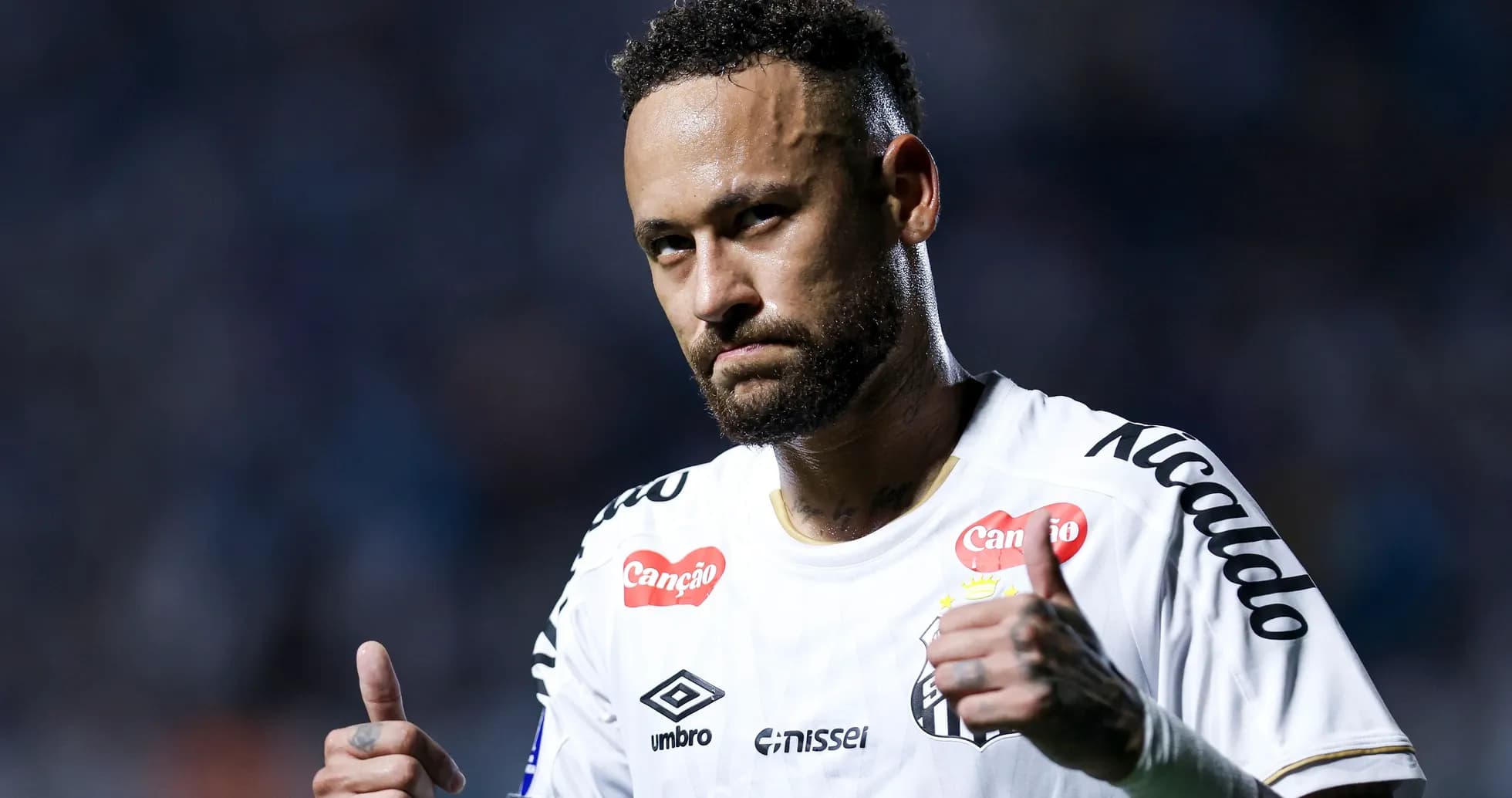 Player giving thumbs up in team jersey