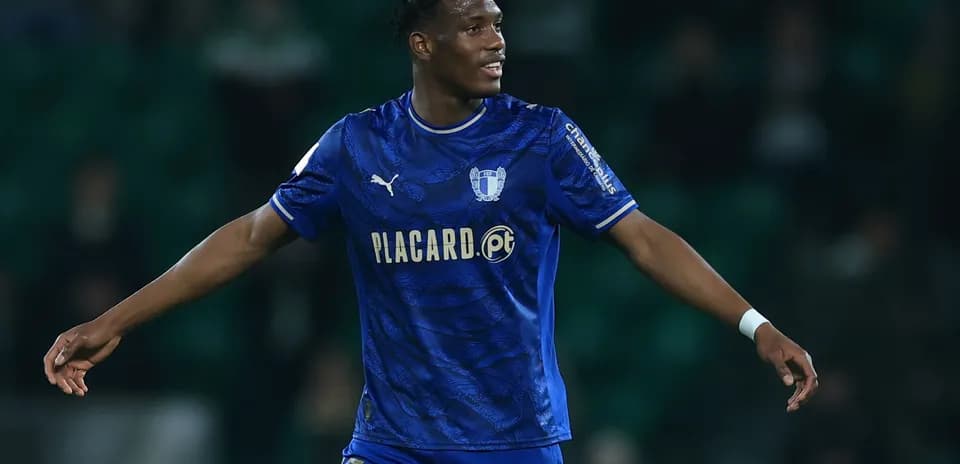 Player celebrating during a football match