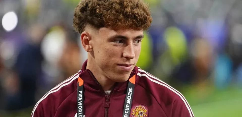 Player wearing Spain kit at FIFA World Cup 2026