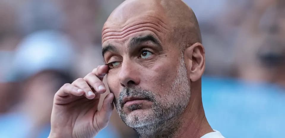 Coach with a focused expression during match