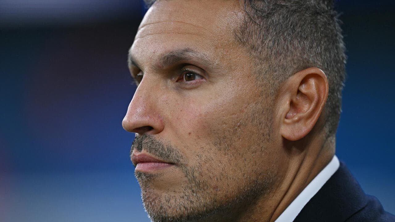 Profile view of a man with short hair
