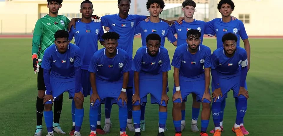 Al Nasr U23 team posing for a photo