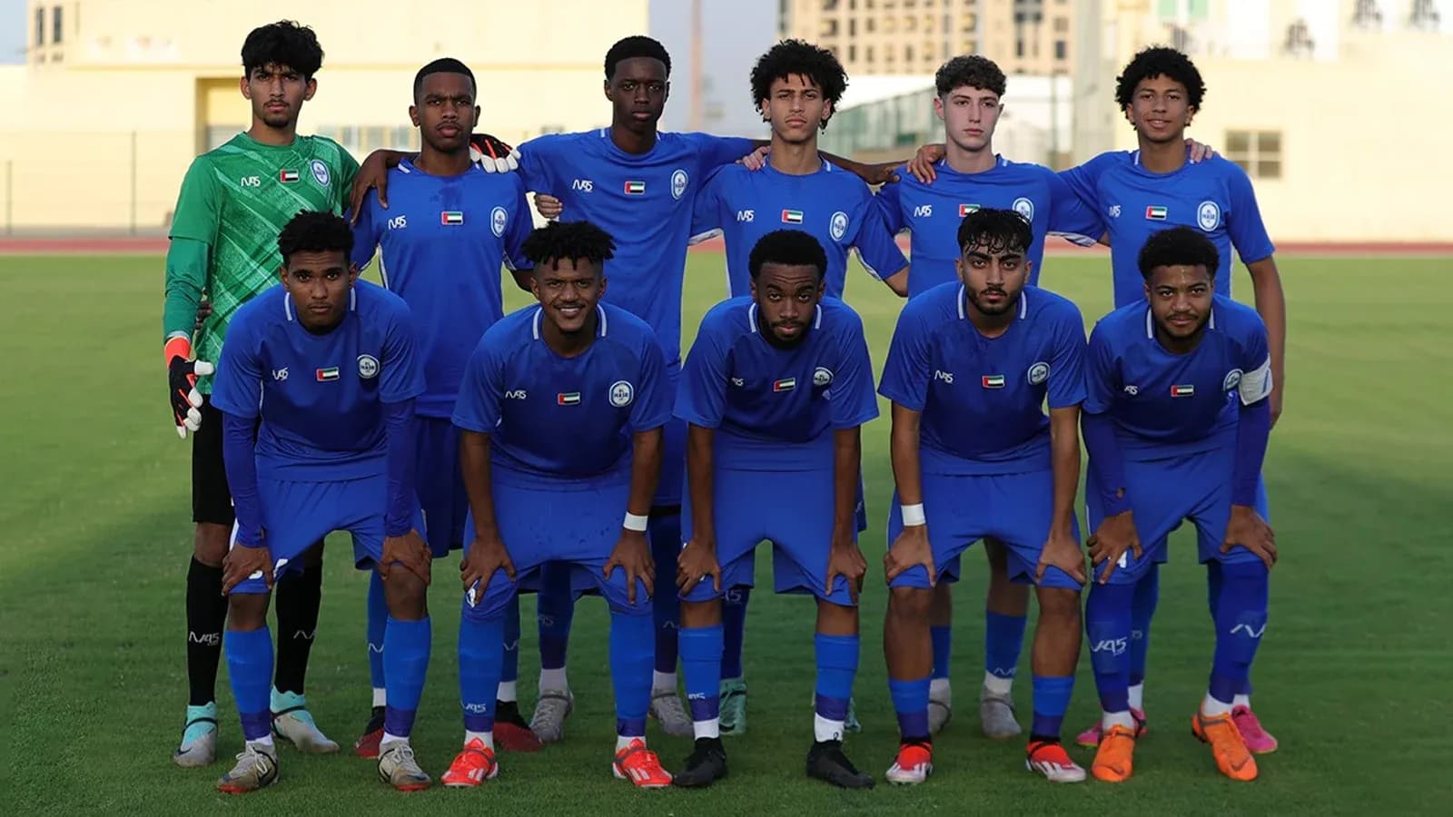 Al Nasr U23 team posing for a photo