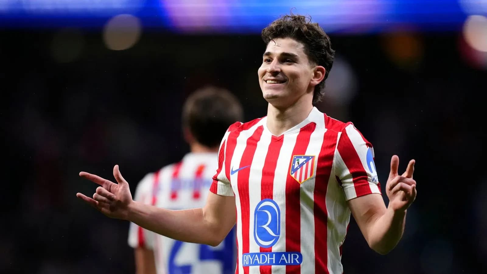 Atletico Madrid player celebrating a goal