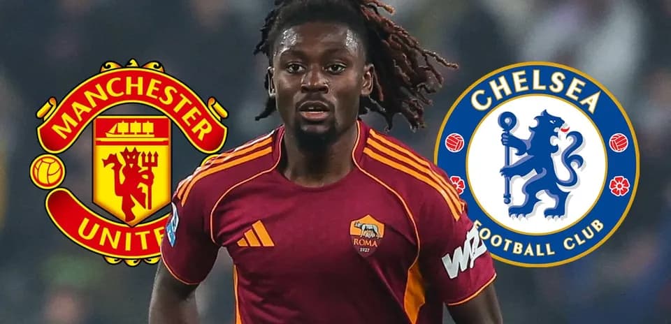 Player in AS Roma kit with club logos