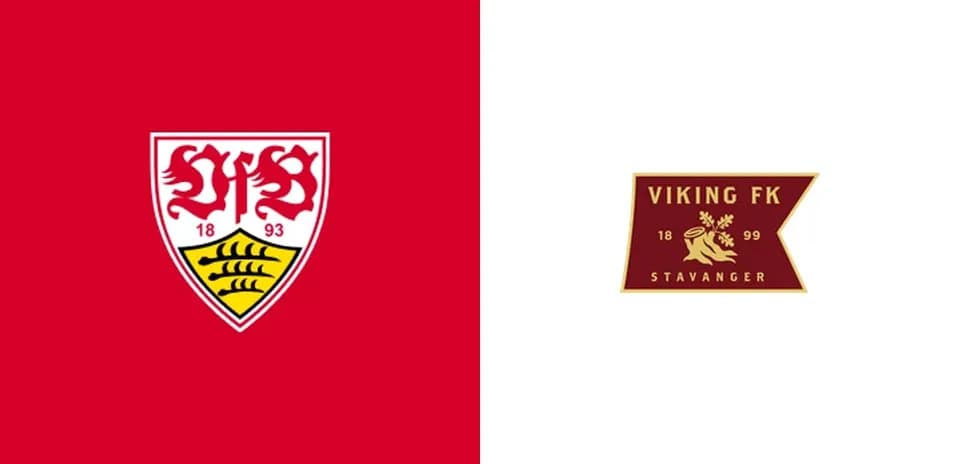 Logos of VfB Stuttgart and Viking FK