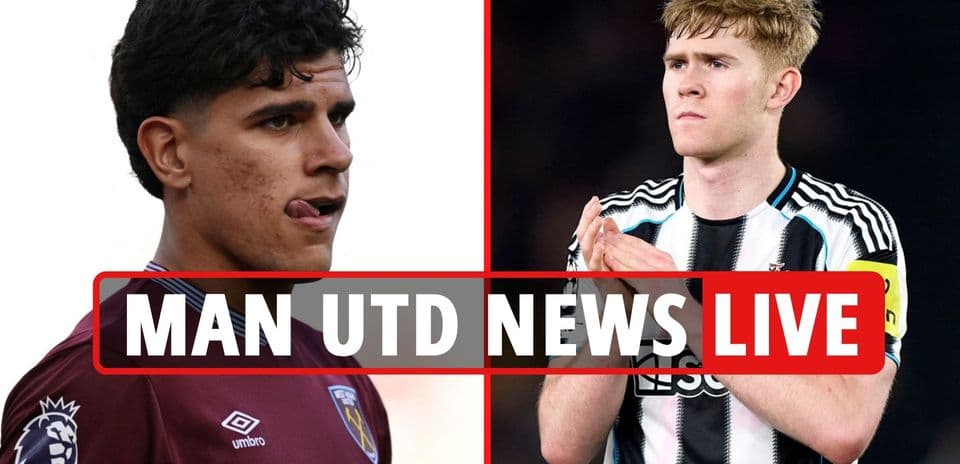 Two football players from West Ham and Newcastle United