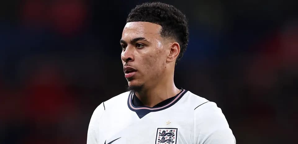 Player in England kit during match action