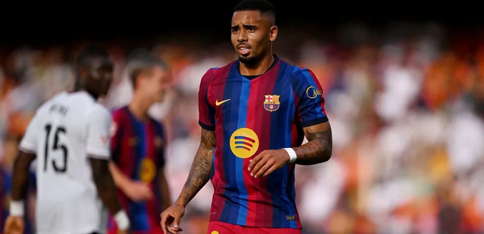 Barcelona player on the pitch during a match