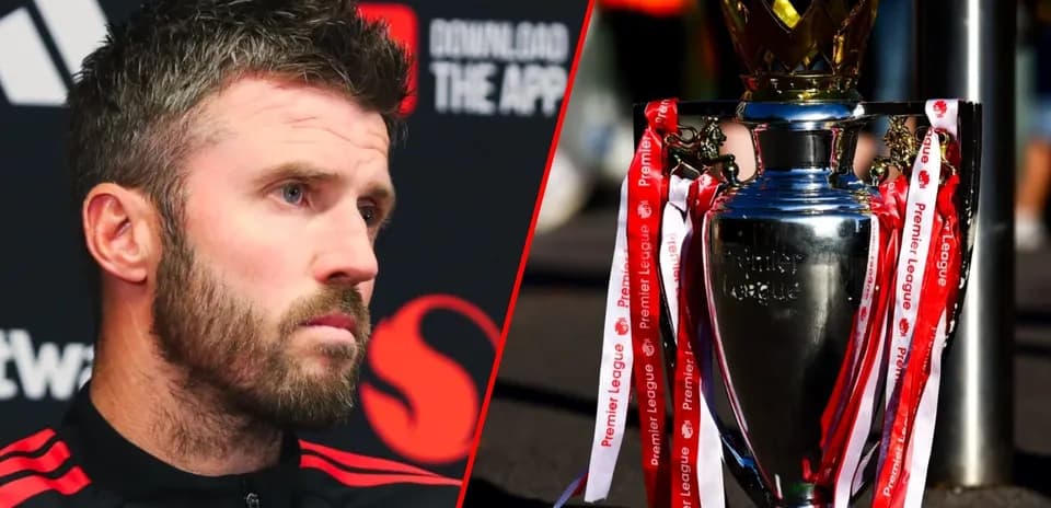 Player and Premier League trophy side by side