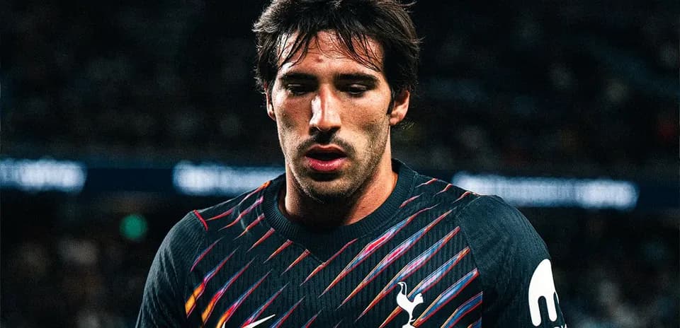 Player wearing Tottenham jersey during match