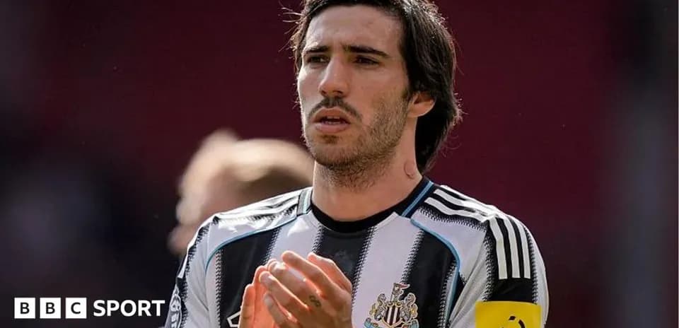 Player applauding during match for Newcastle United