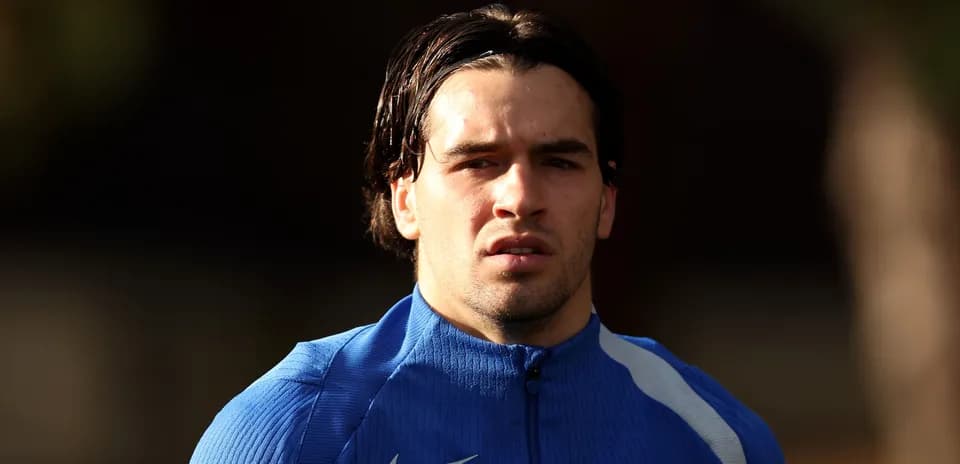 Player wearing blue training kit during session