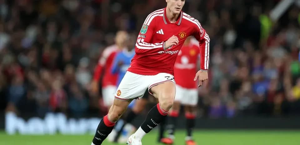 Player running on the field during match