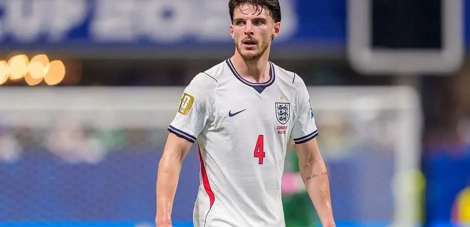Player in England kit during match action