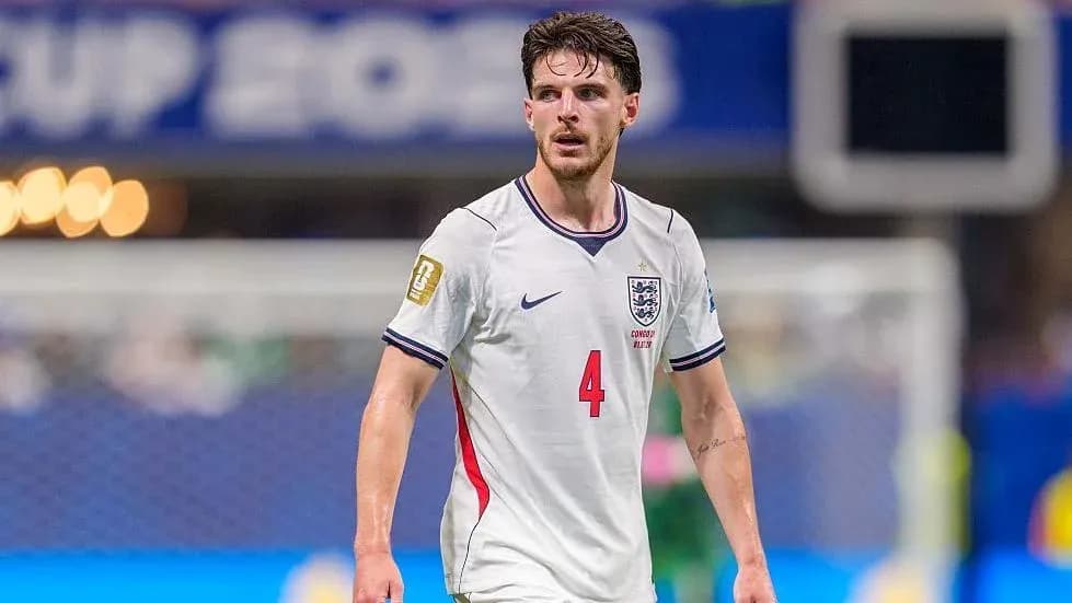 Player in England kit during match action