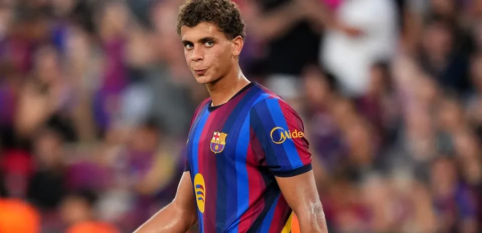 Barcelona player on the pitch during match