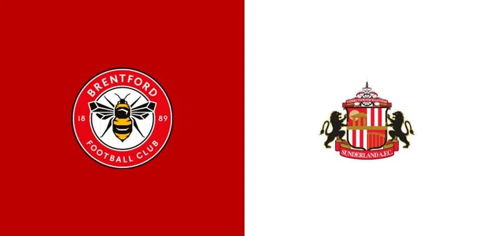 Logos of Brentford FC and Sunderland AFC