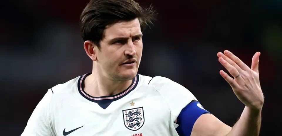 Player gesturing during England football match