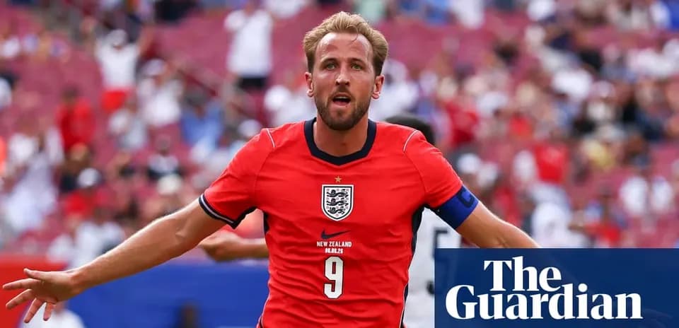 Harry Kane celebrating a goal for England