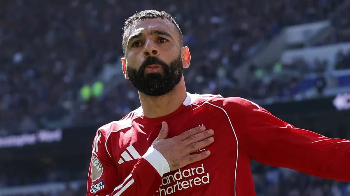 Player celebrating with hand over heart gesture