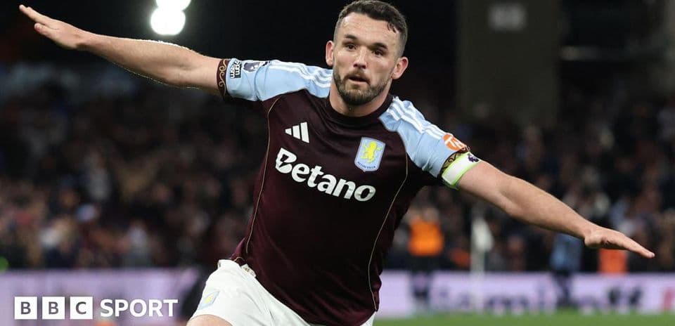 Player celebrating after scoring for Aston Villa