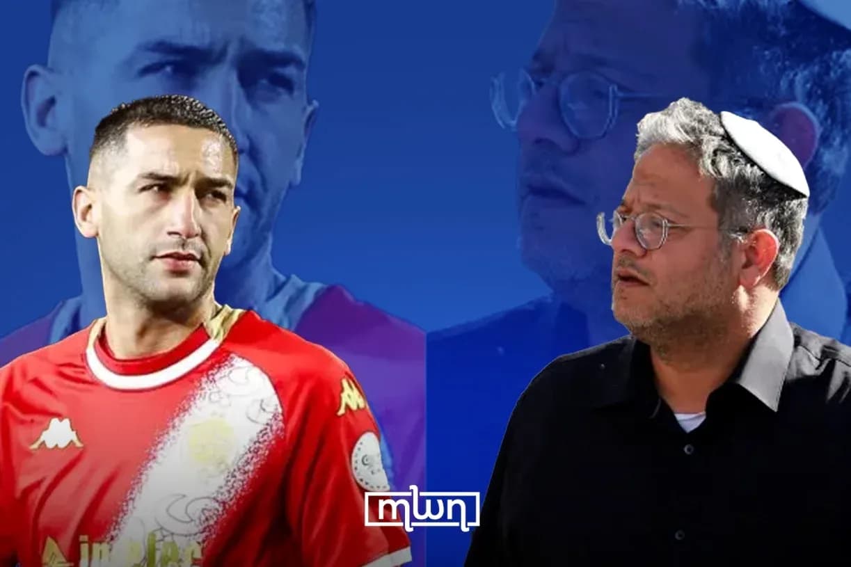 Football player and politician in a split image
