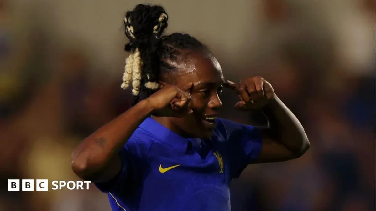 Chelsea player celebrating a goal during match